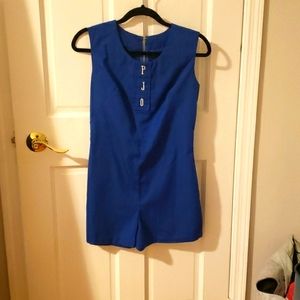 Blue vintage romper -- XS